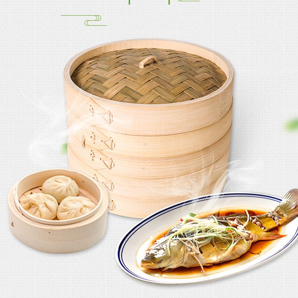 Vaporera China de Bambú para D - Bao Steamer Bamboo reseña y precio
